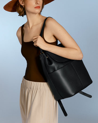 Leather Backpack 16-inch