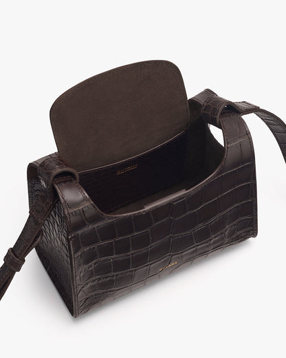 Mini Double Loop Bag (Croco)